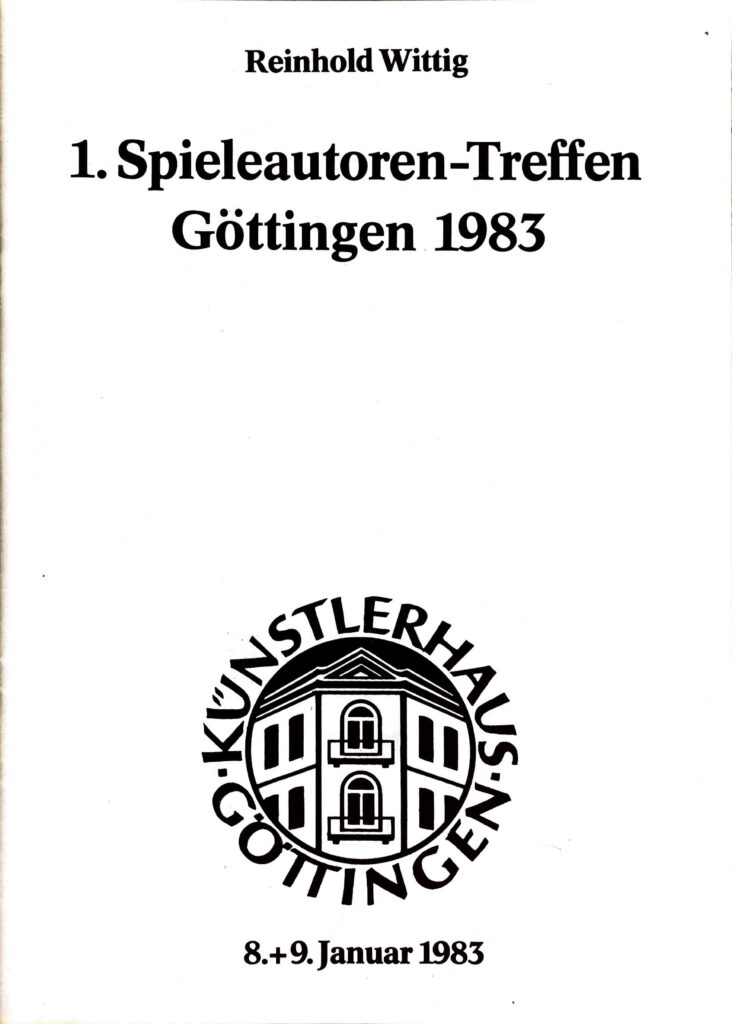 1. Spieleautorentreffen Göttingen 1983