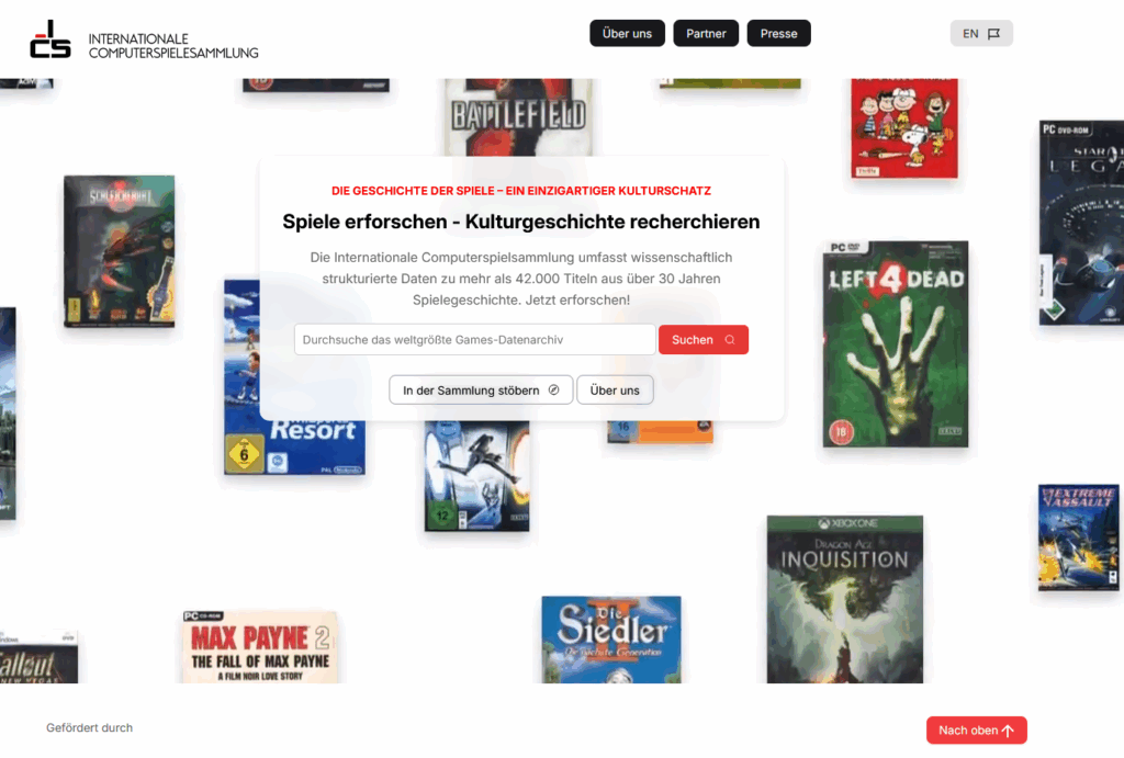 Startseite Internationale Computerspielesammlung (ICS)